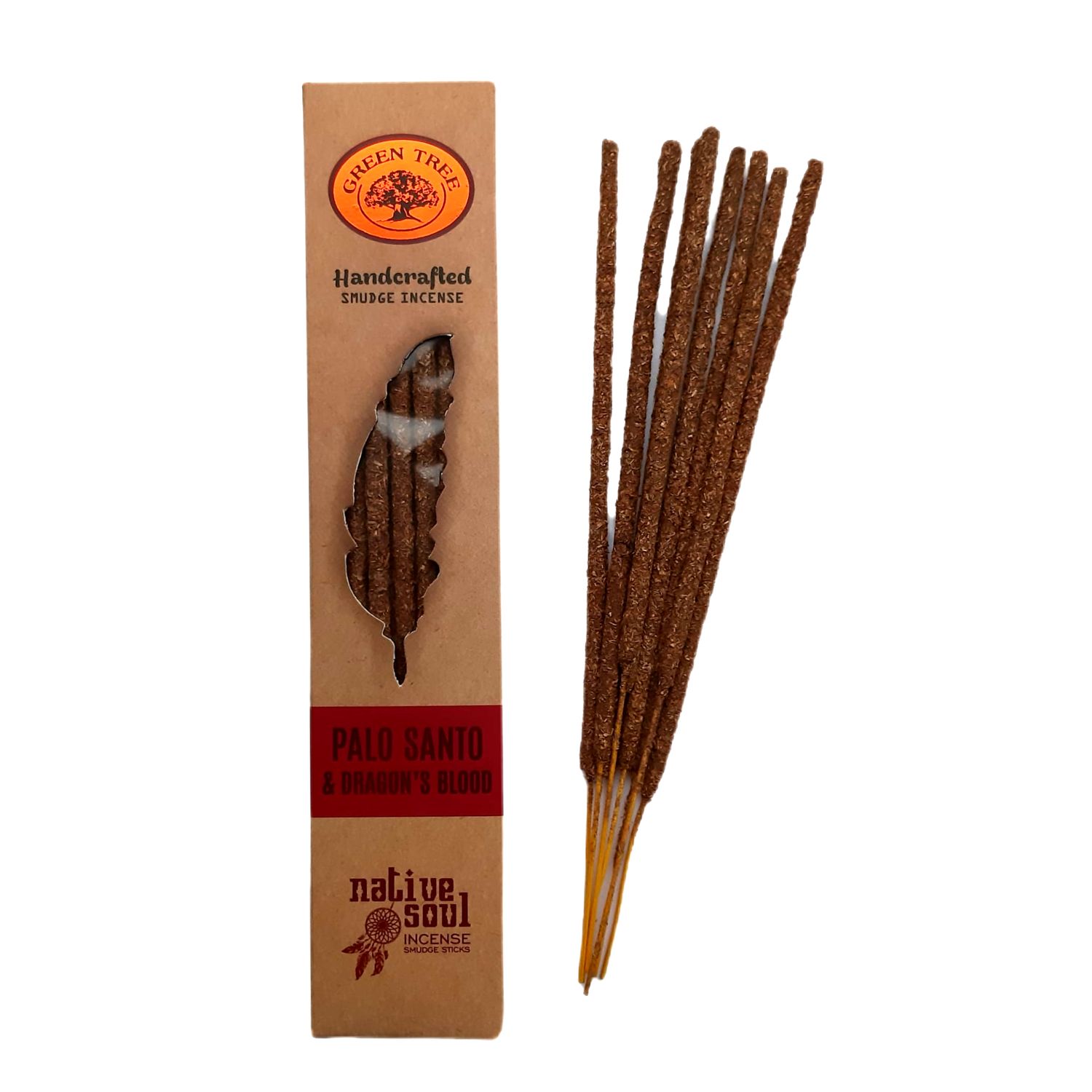 Wierook - Green Tree - Palo Santo &amp; dragons blood - handcrafted sticks
