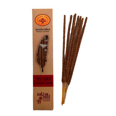 Wierook - Green Tree - Palo Santo &amp; dragons blood - handcrafted sticks