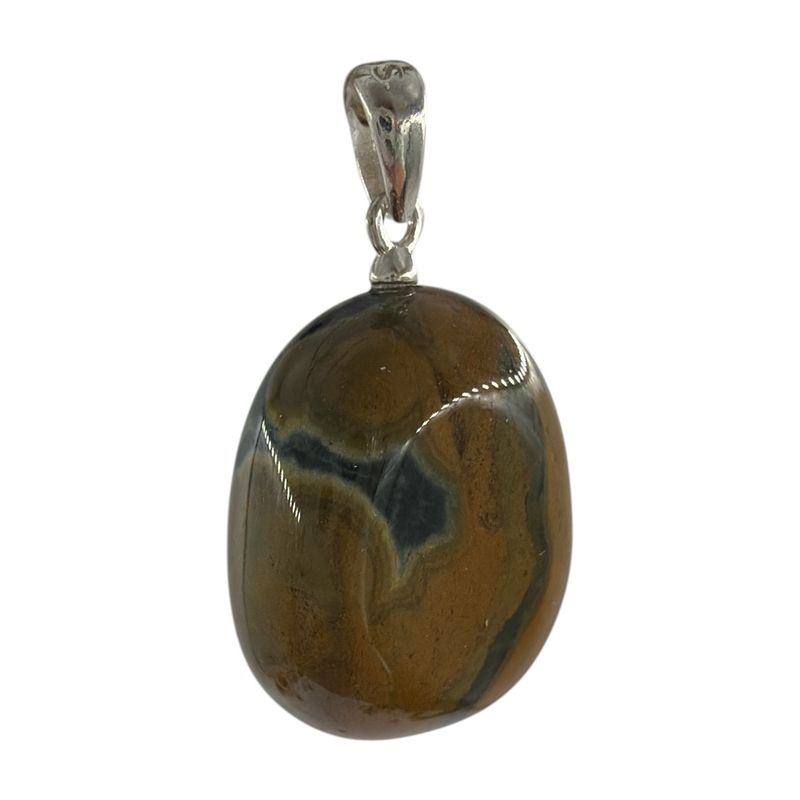 Oceaan Jaspis hanger zilver