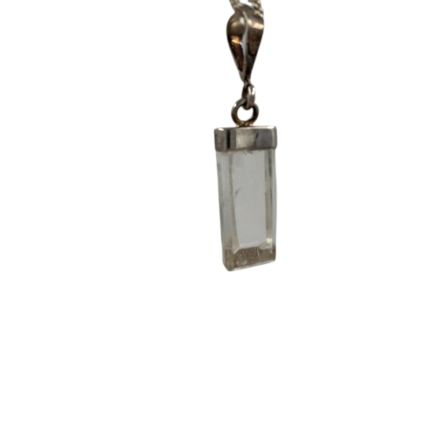 Aquamarijn hanger zilver - 2.93 gram