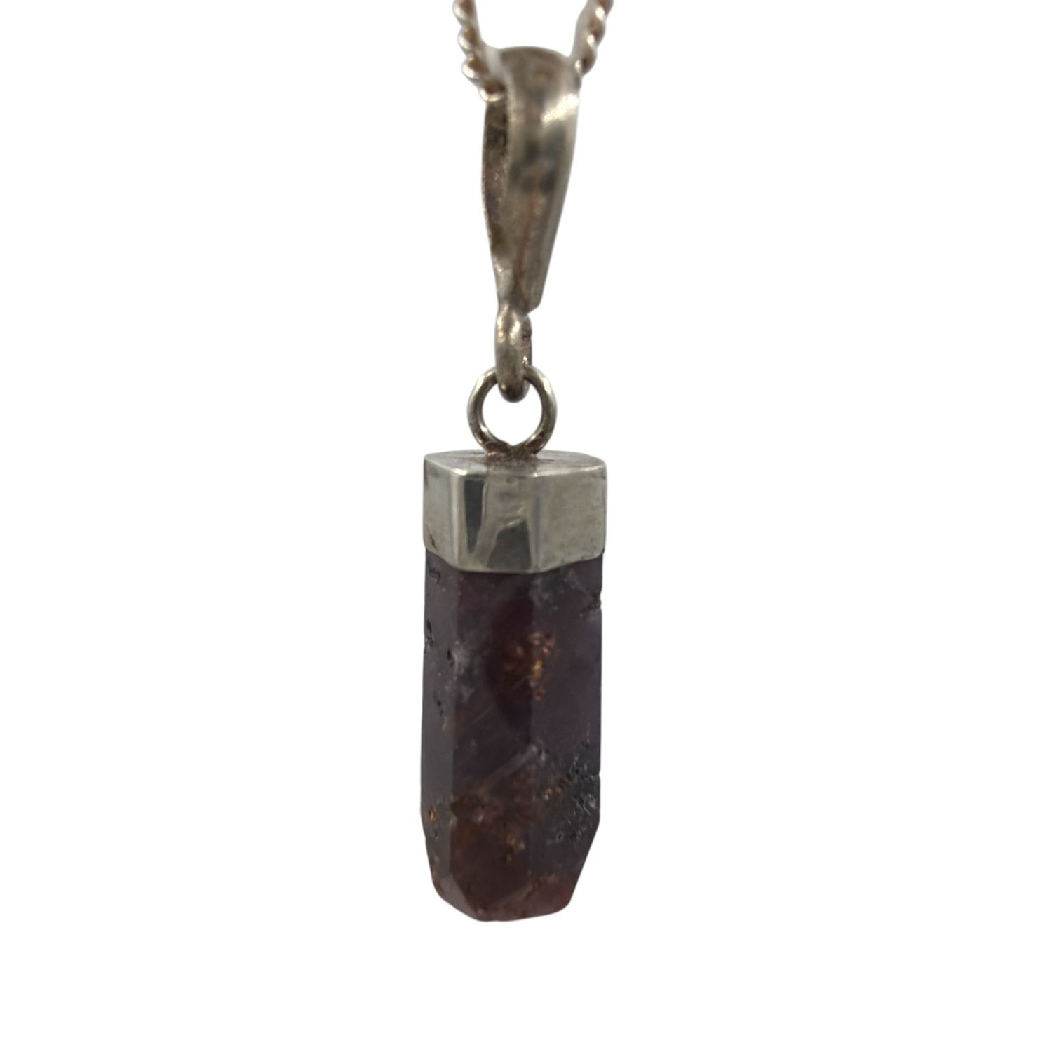 Korund hanger zilver - 1.83  gram