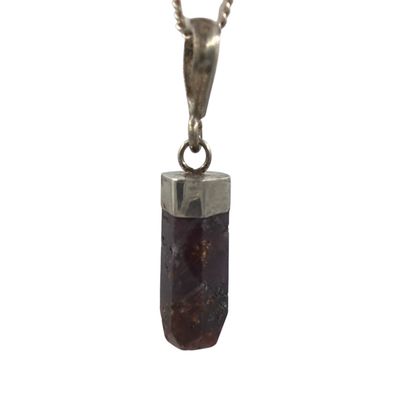 Korund hanger zilver - 1.83  gram