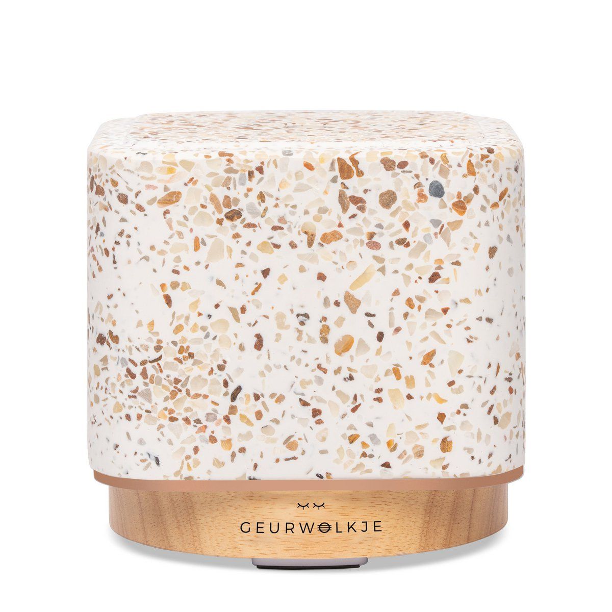 Diffuser Living Green- Geurwolkje® Aroma Diffuser - Terrazzo Kubus - 200 ml