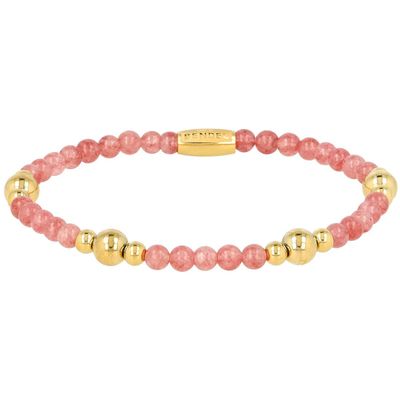 Aardbeienkwarts armband – Stainless Steel 14k Goud