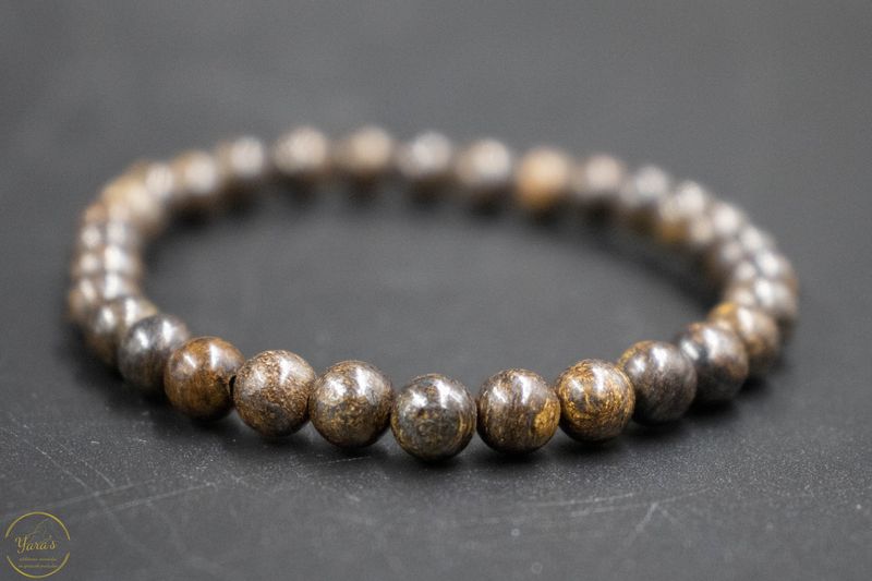 Bronziet armband 6mm