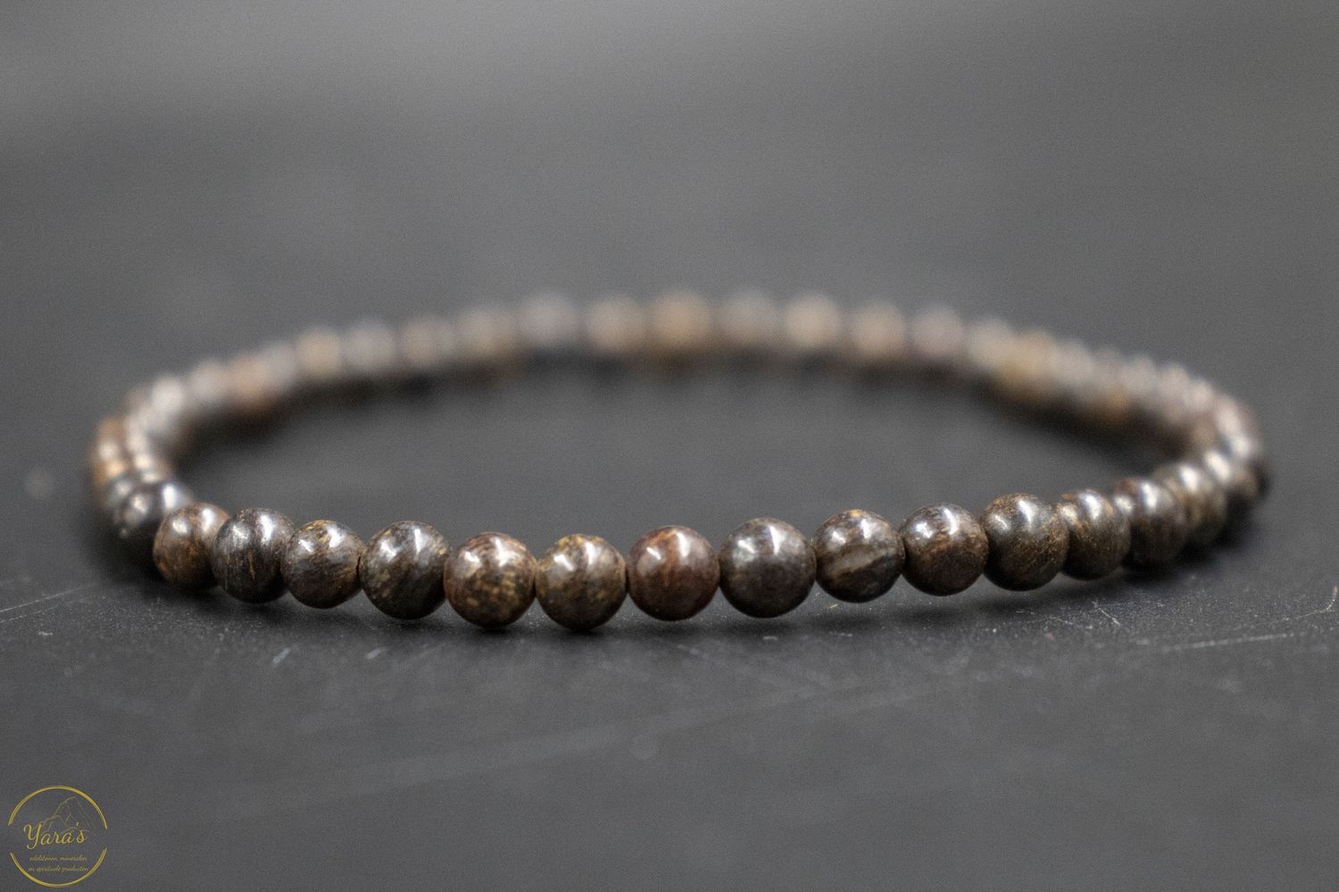 Bronziet armband 4mm