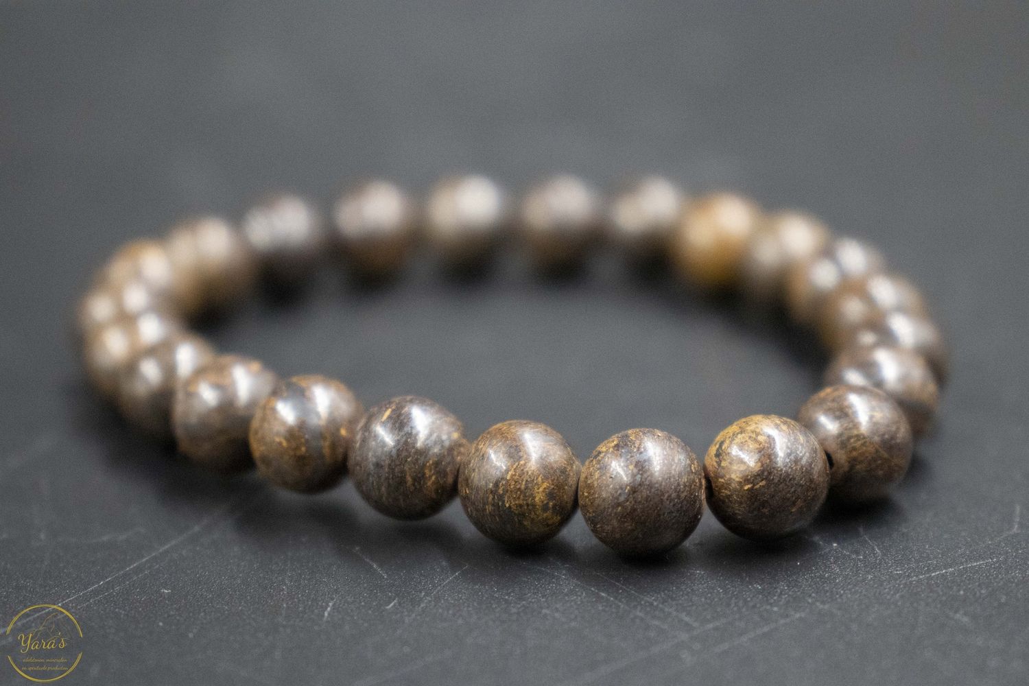 Bronziet armband 8mm