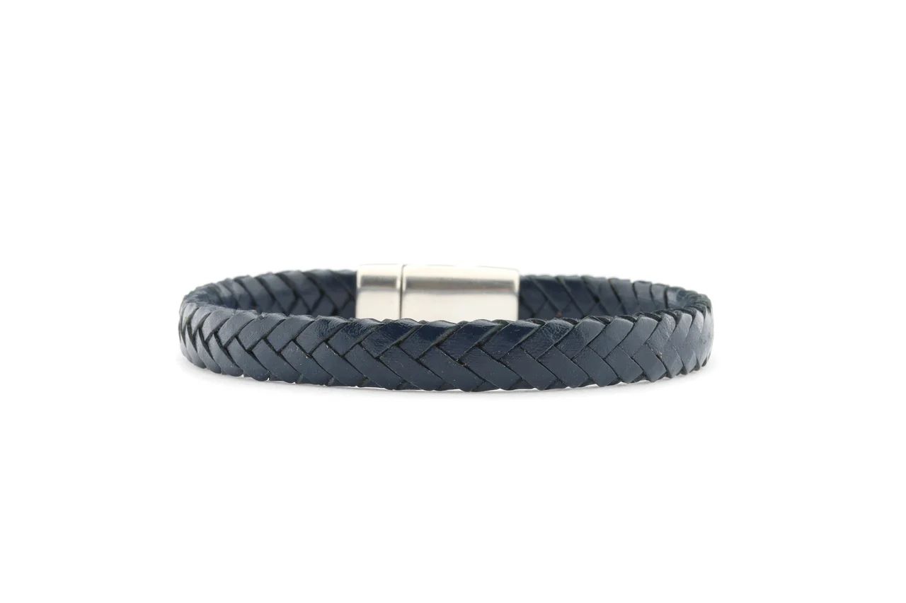 Qoss - ROSS-blauw 8 mm vlecht-L