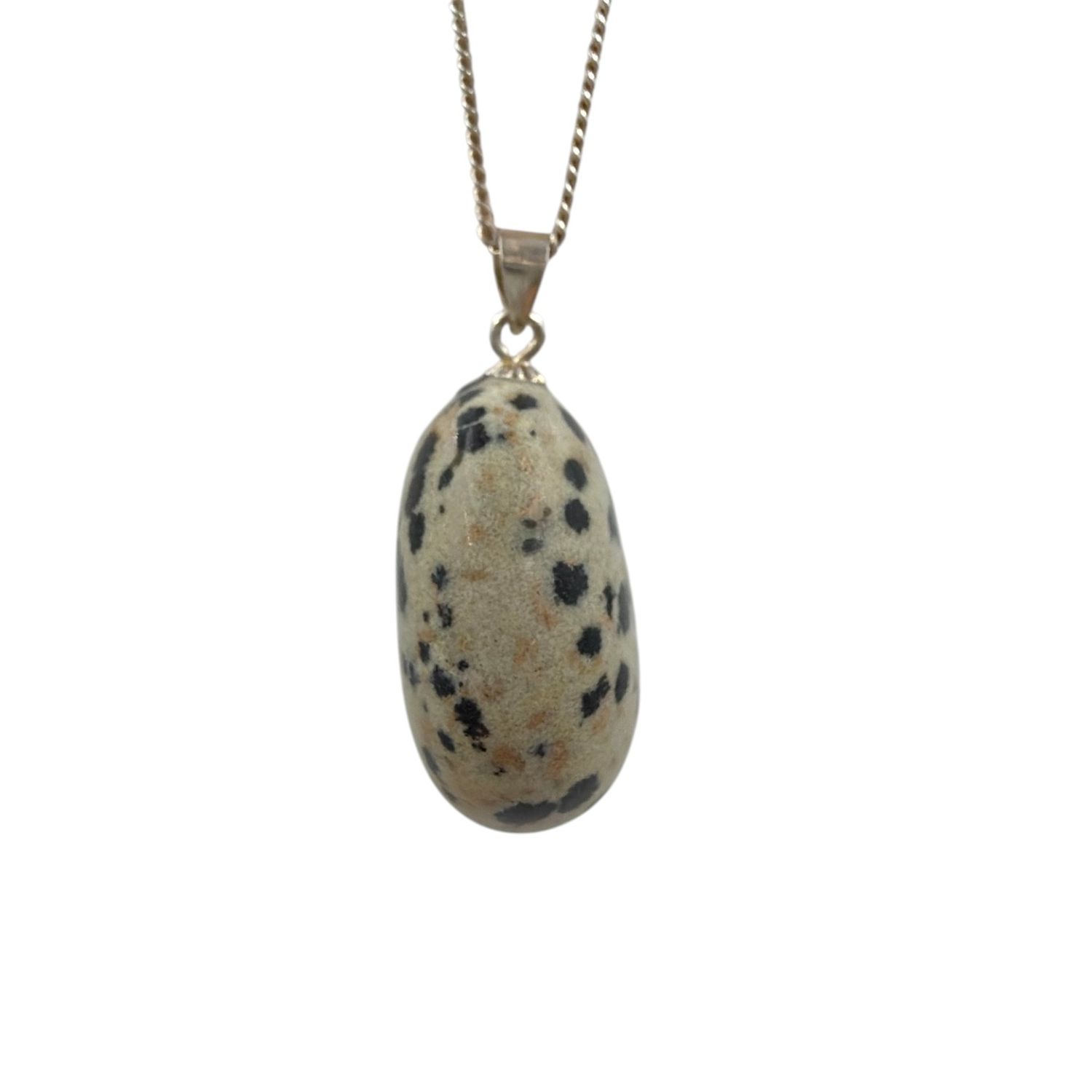 Dalmatiër jaspis hanger zilver (925)