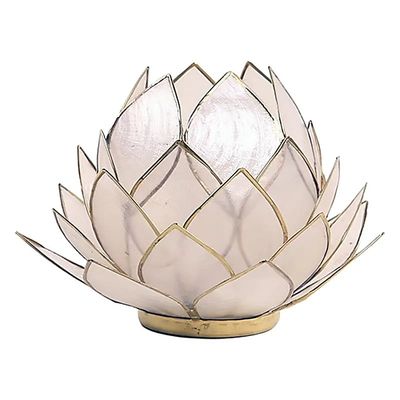 Lotus sfeerlicht naturel groot 15x15cm