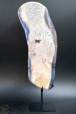 Agaat met calciet op standaard 2.73kg