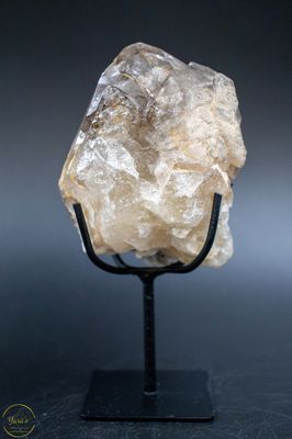 Ruwe Elestiaal kwarts op standaard met Mica 412 gram