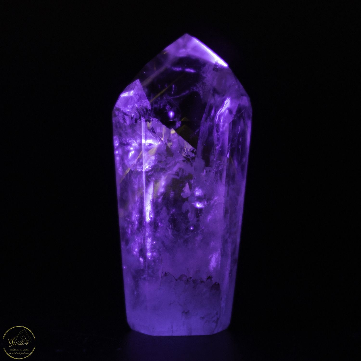 Amethist punt UV gevoelig 18 gram