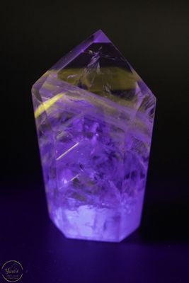 Amethist punt UV gevoelig 58 gram