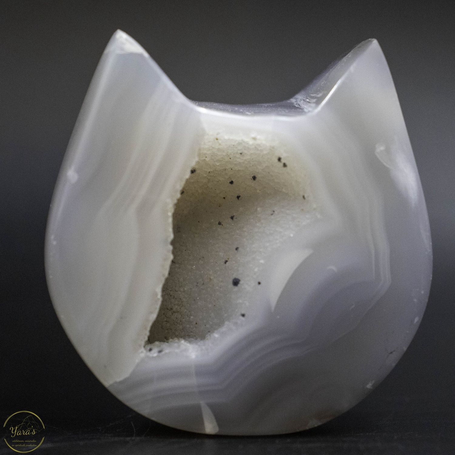 Agaat poezen hoofdje 158 gram