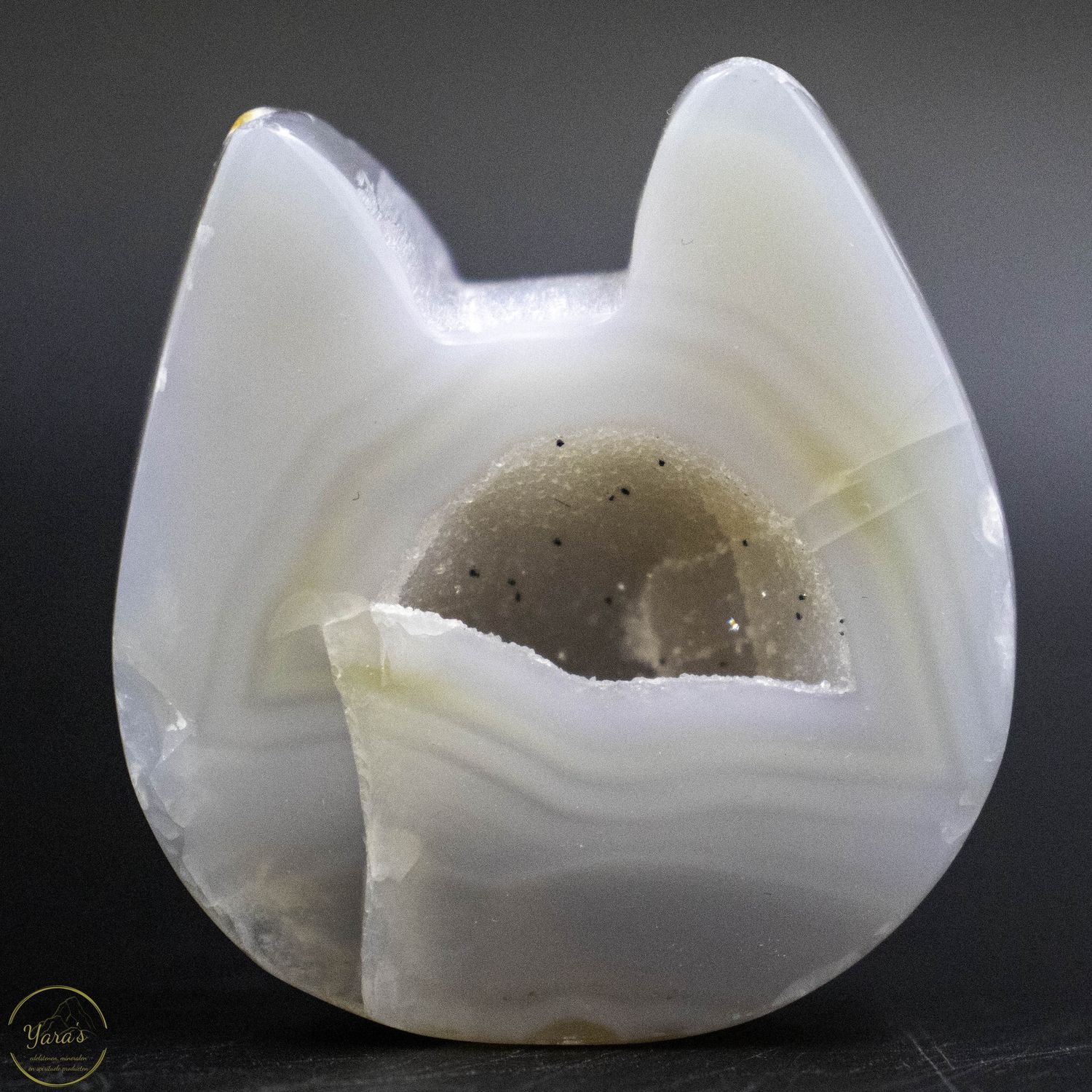 Agaat poezen hoofdje 120 gram