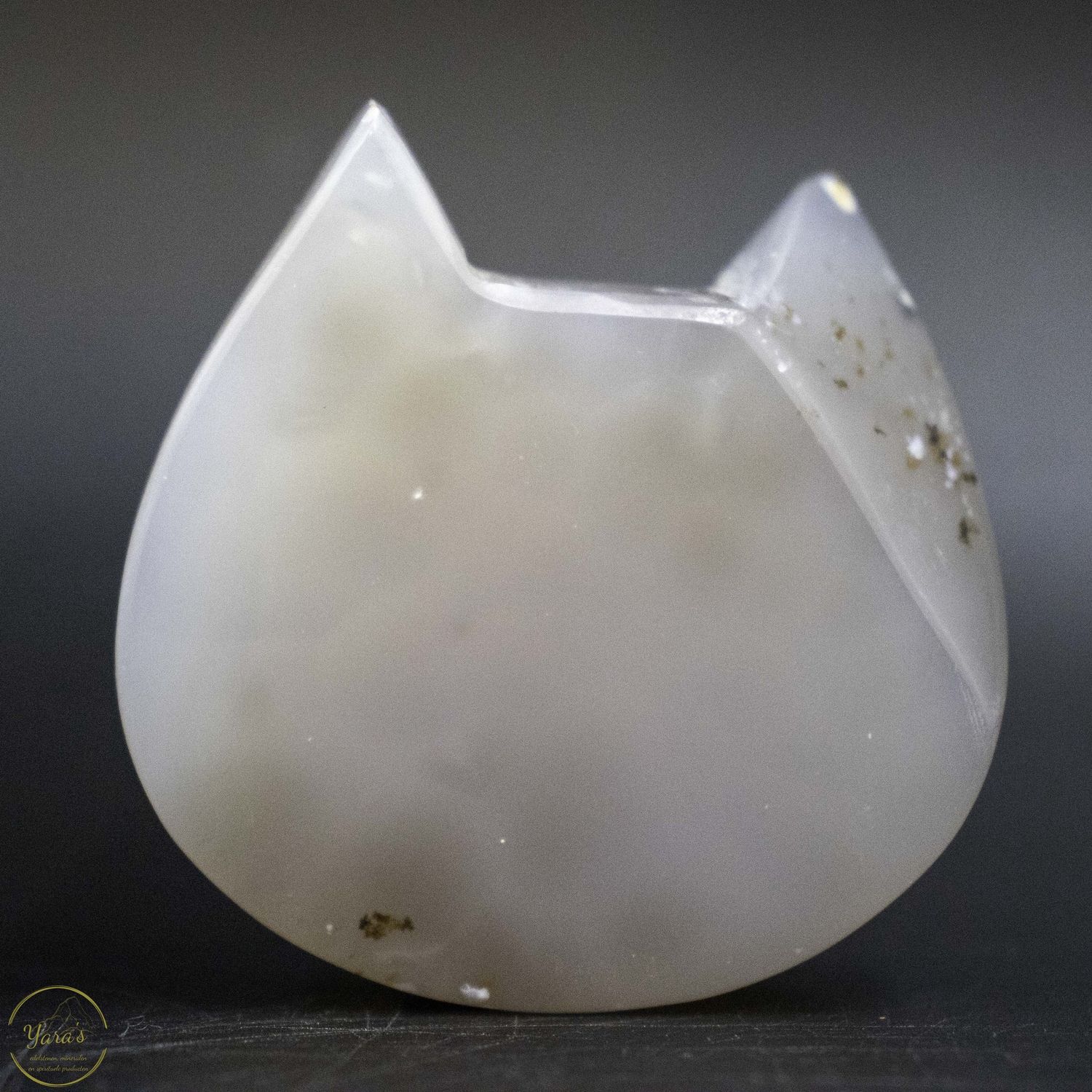 Agaat poezen hoofdje 150  gram