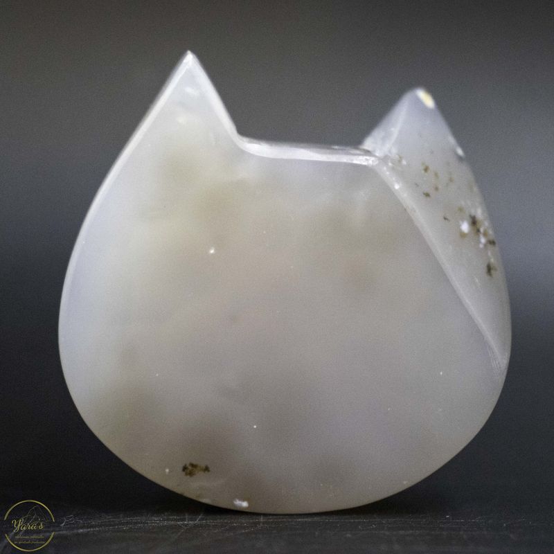 Agaat poezen hoofdje 150  gram