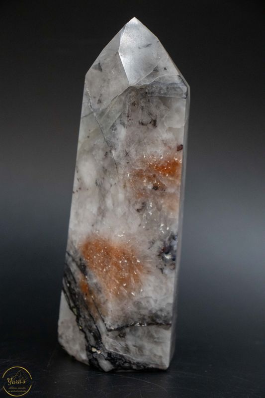 Mozaïek chalcedoon punt 510 gram