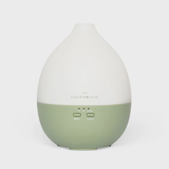Nimbus 2.0 tevens nachtlampje - Geurwolkje® Diffuser - Groen - 200 ml