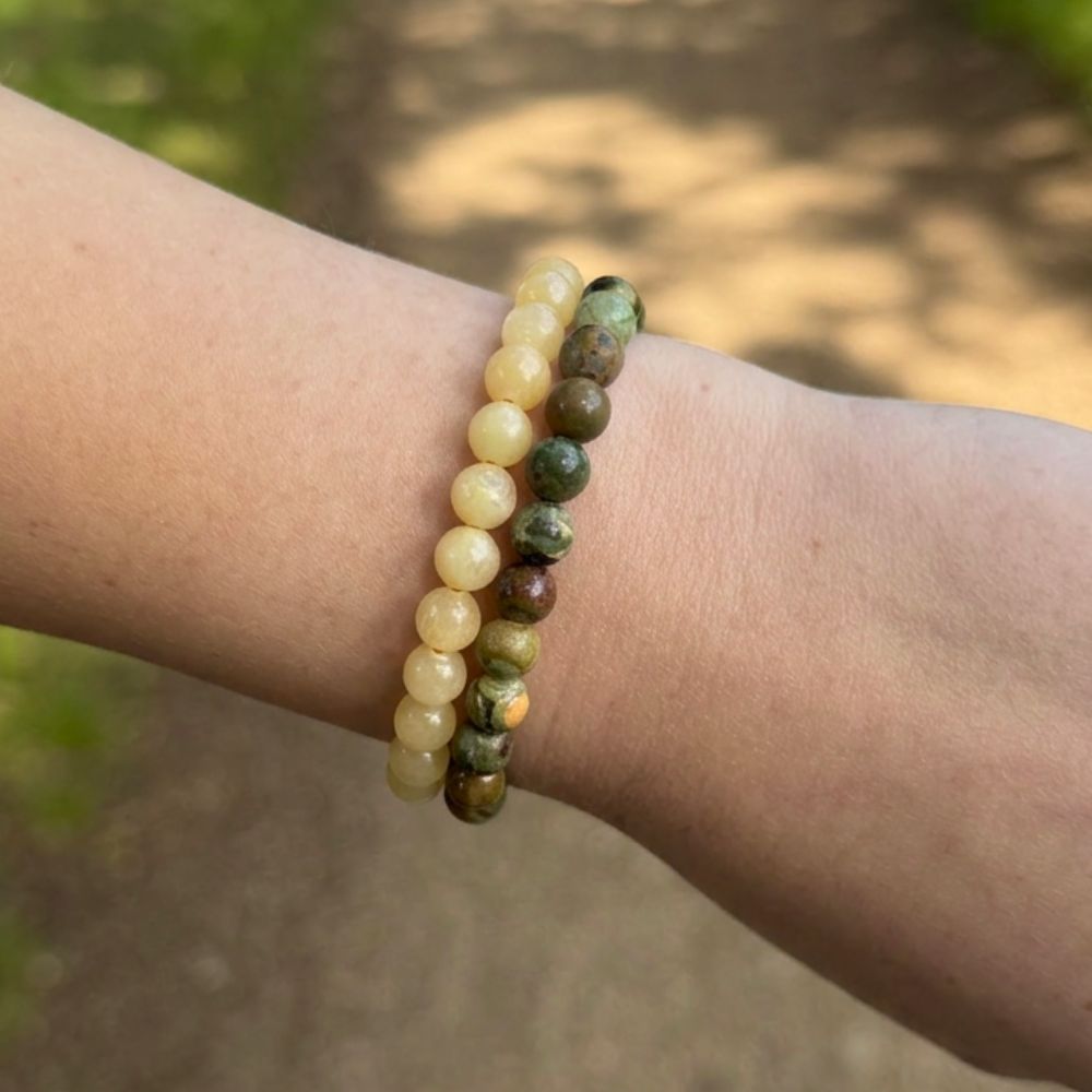 Rust in je hoofd - armbandenset (6 mm)