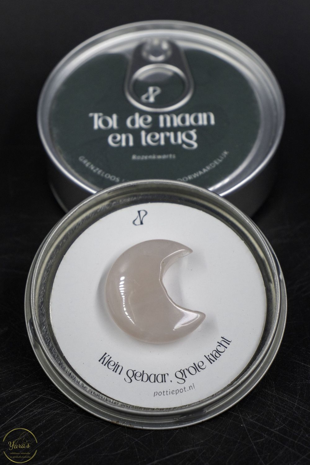 Geluksblikje: tot de maan en terug