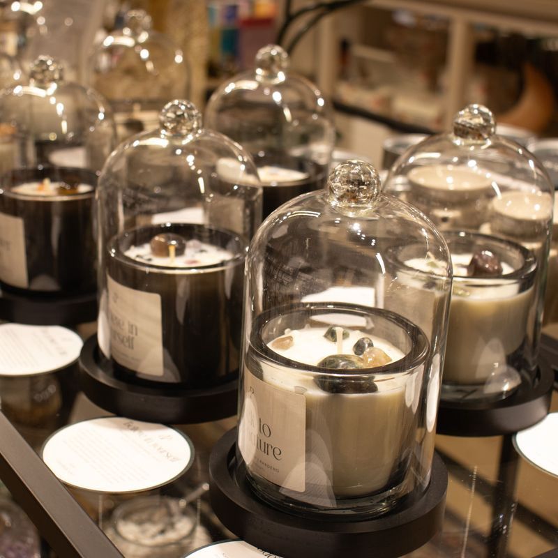 Glazen stolp voor de kleine (35 uur) kaarsen