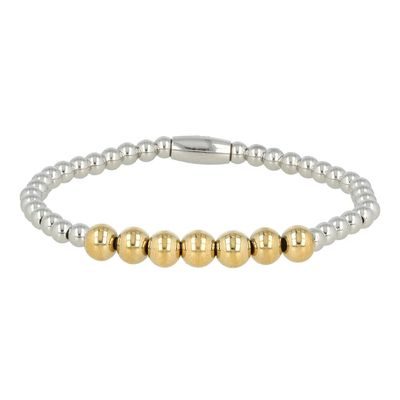 Bicolor armband van stainless steel