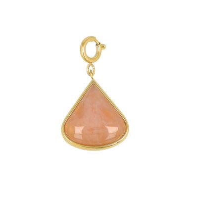 Bedel groot goud met rozenkwarts