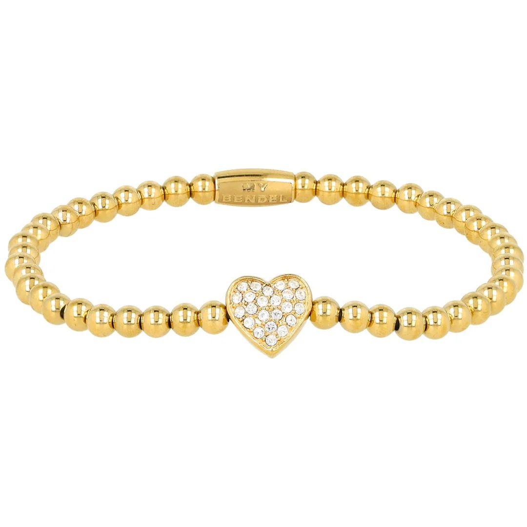 Gouden Armband met zirkonia hartje