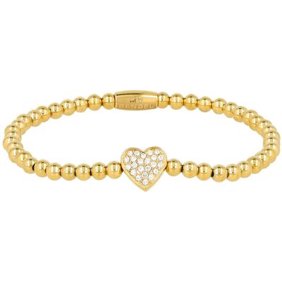 Gouden Armband met zirkonia hartje