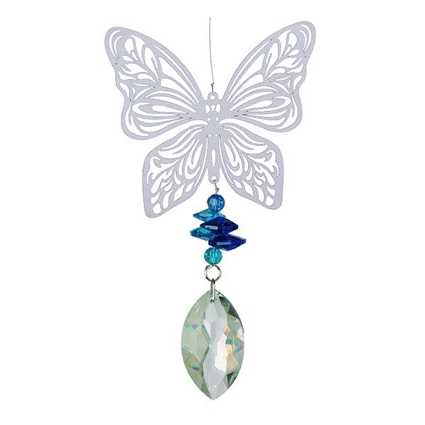 Windspinner, Nature's Melody, Magic Kristall Windspinner, Vlinder/ Butterfly, ca 40 cm