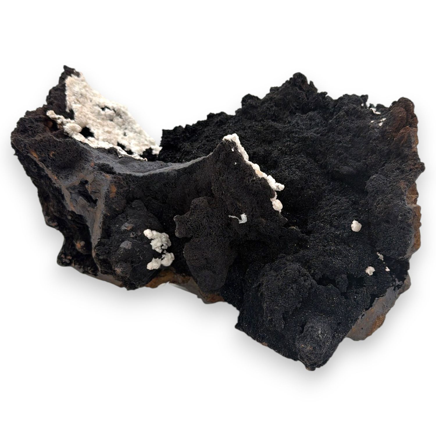 Ruwe hematiet met calciet 8.49 kg -Marokko