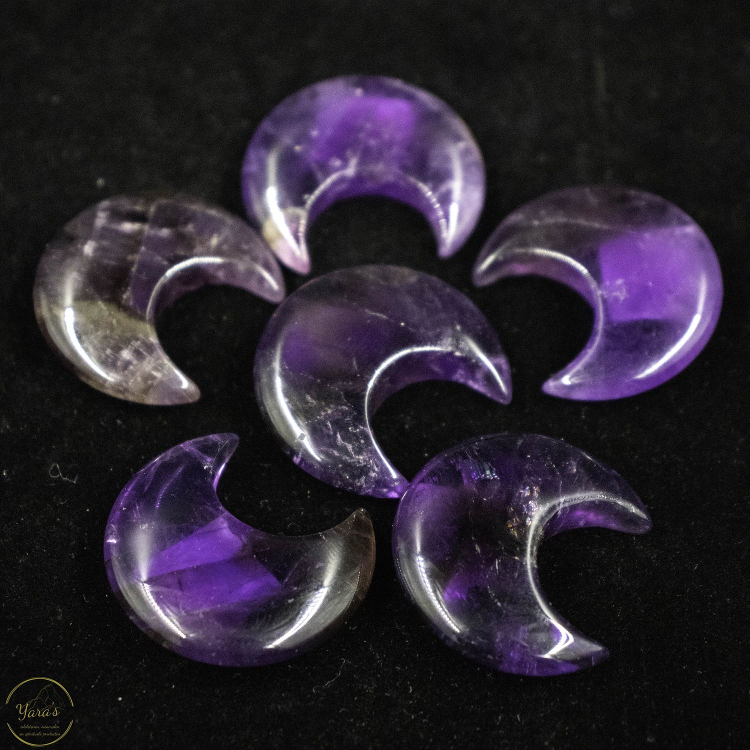 Amethist maan 30mm