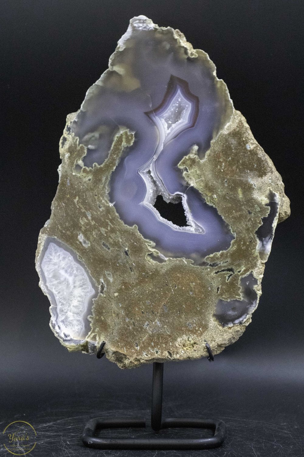 Agaat schijf 912 gram