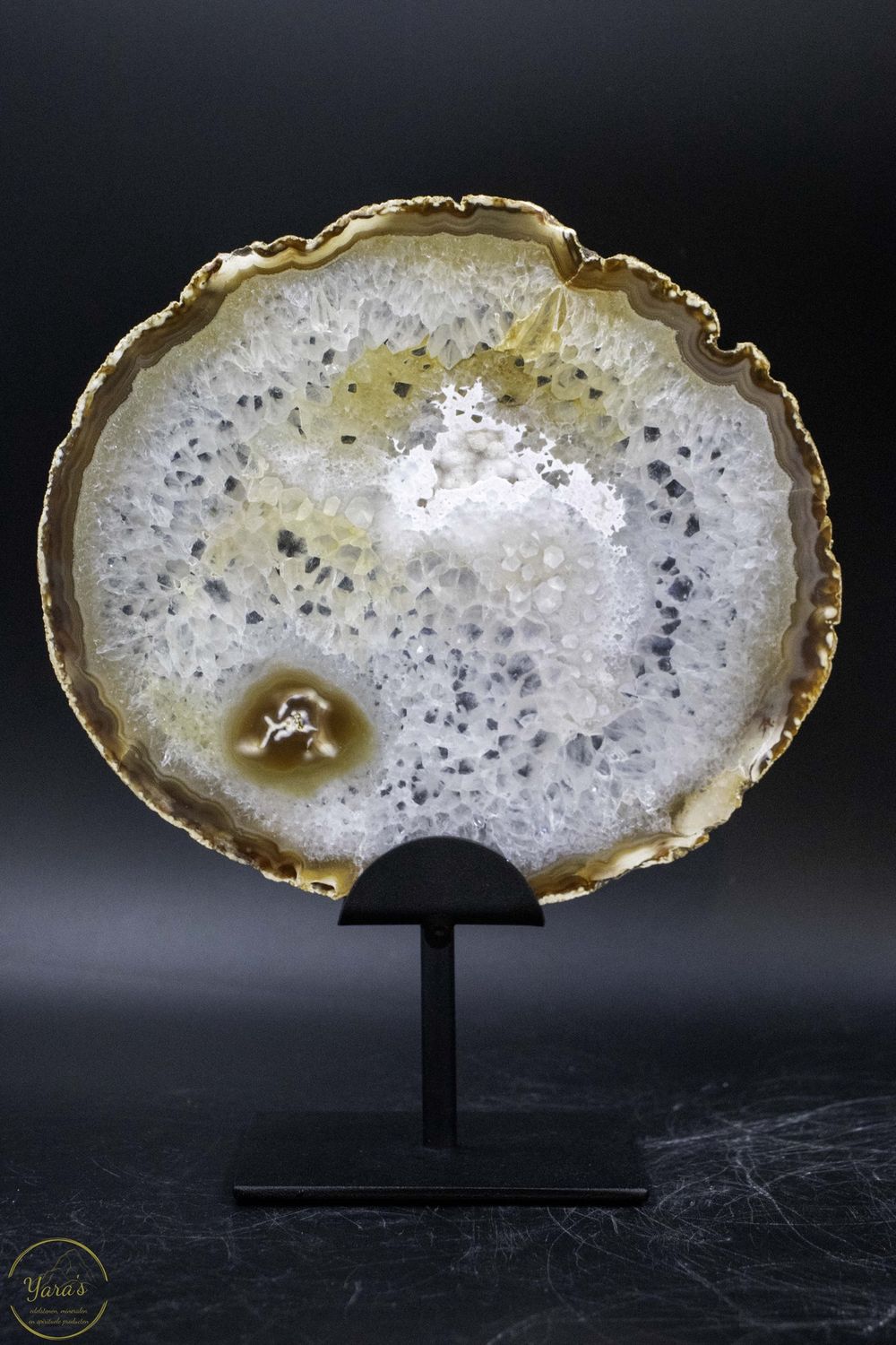 Agaat schijf 674 gram