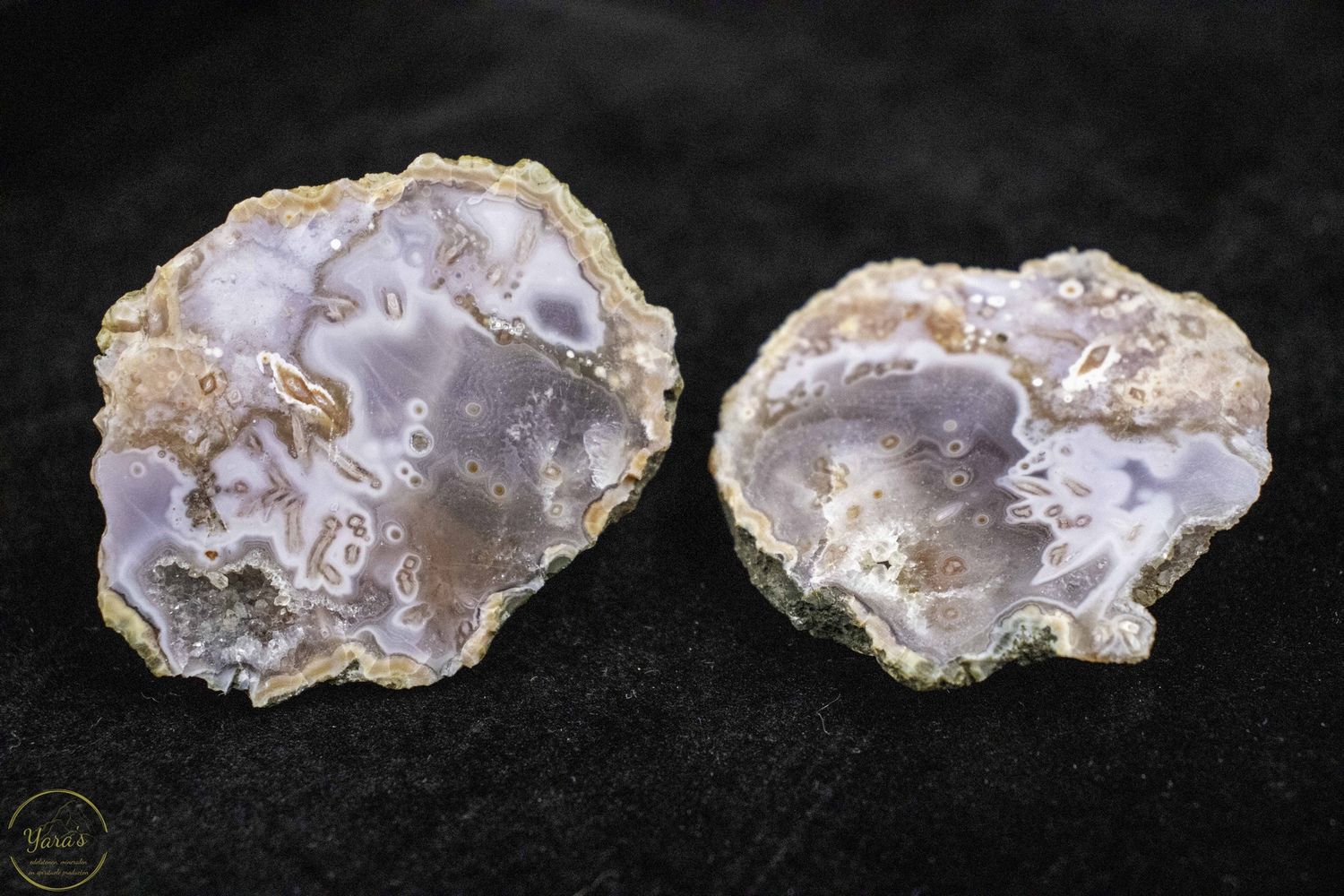 Marokkaanse agaat geode paar - 154 gram