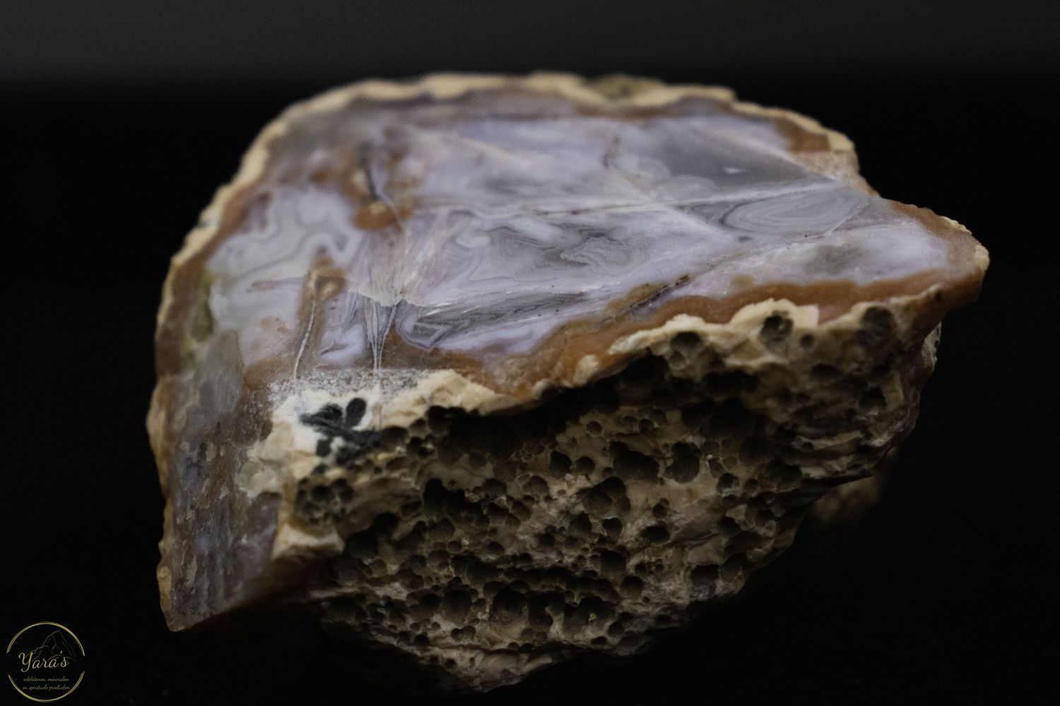 Marokkaanse agaat geode paar -402 gram