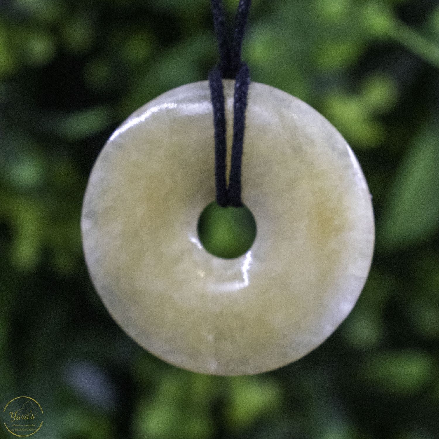 Gele/oranje calciet donut 50mm