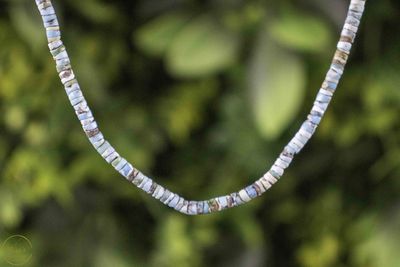 Turkoois ketting ca 46cm met zilveren sluiting (925)