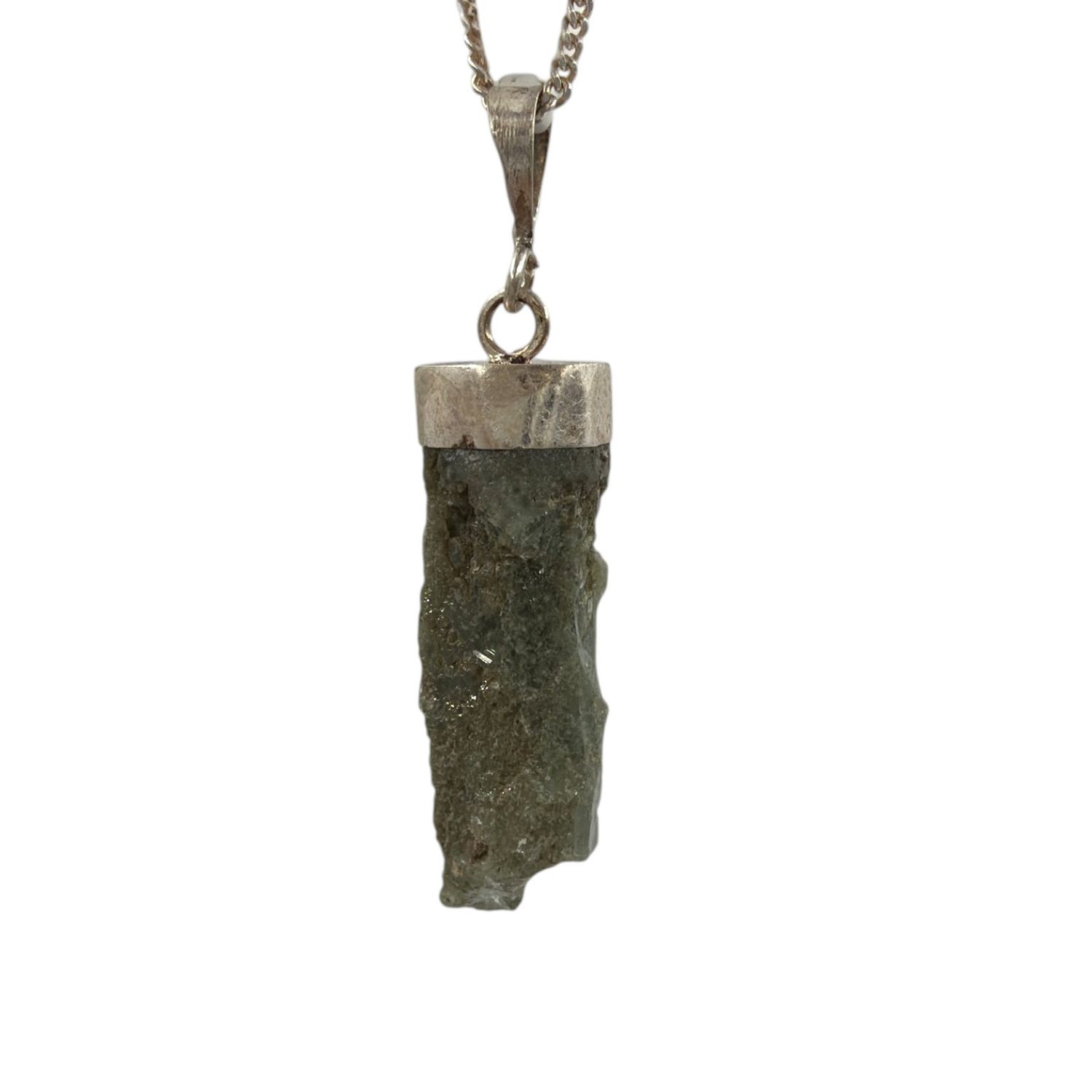 Chlorietkwarts hanger zilver - 4.50 gram