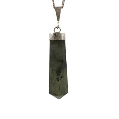 Labradoriet hanger zilver 4.04 gram
