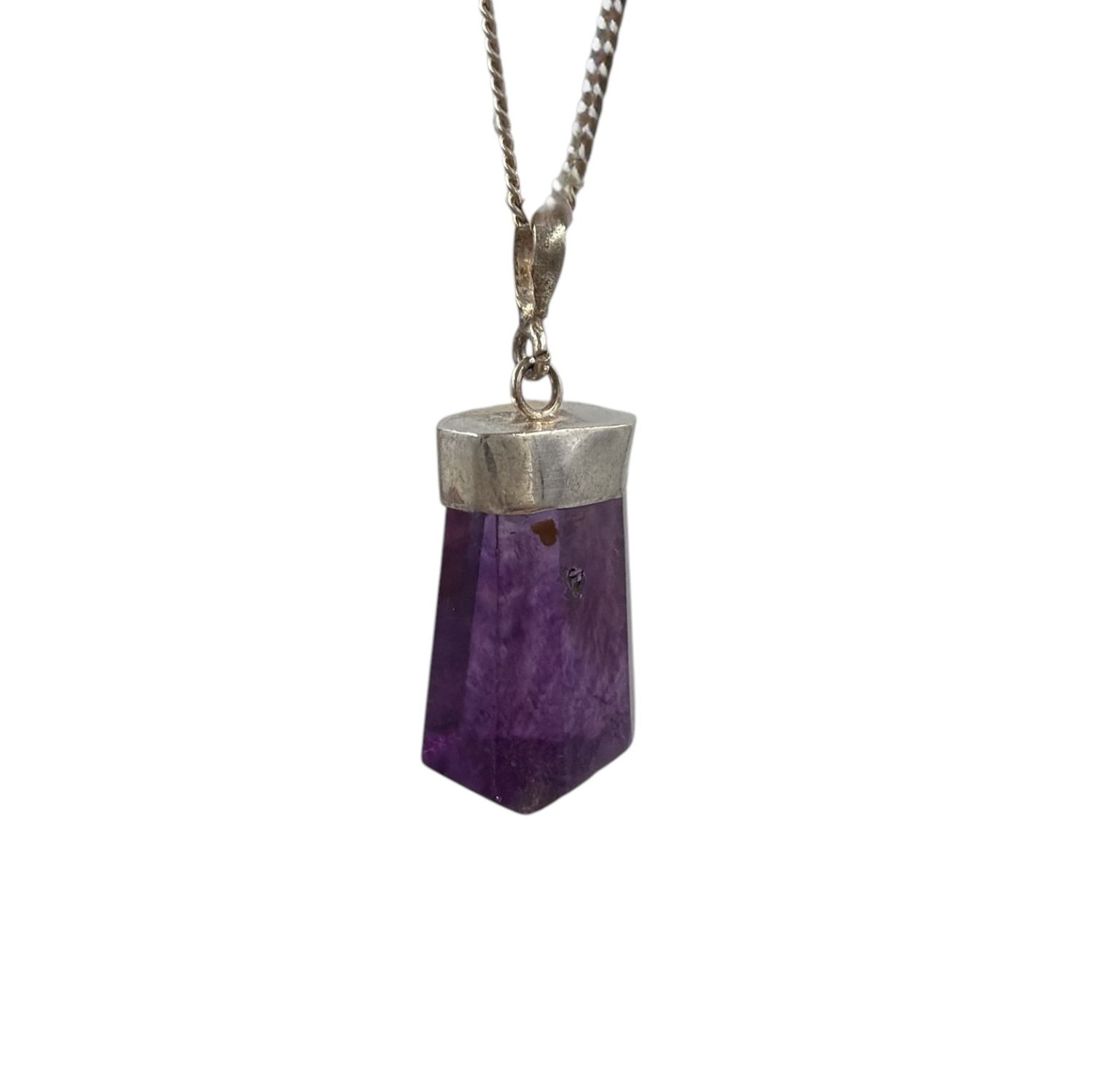 Fluoriet hanger zilver 4.46 gram
