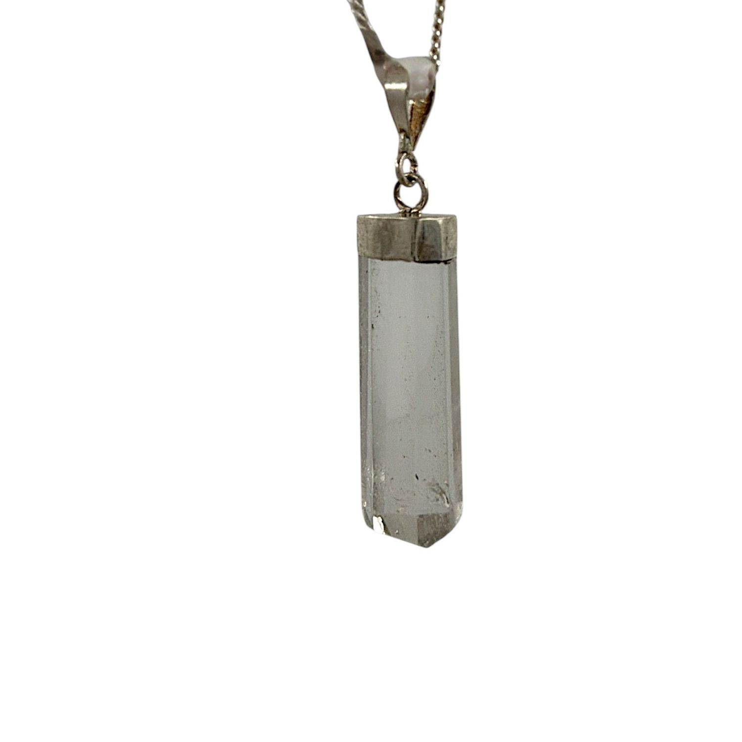 Bergkristal hanger zilver - 4.59 gram