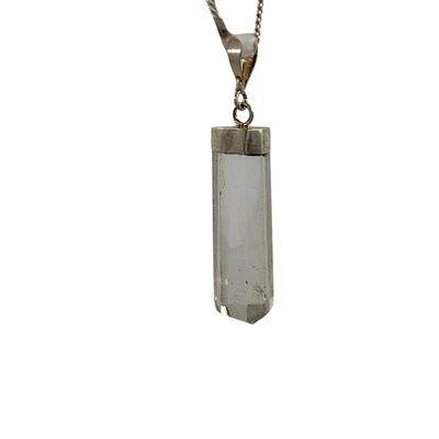 Bergkristal hanger zilver - 4.59 gram