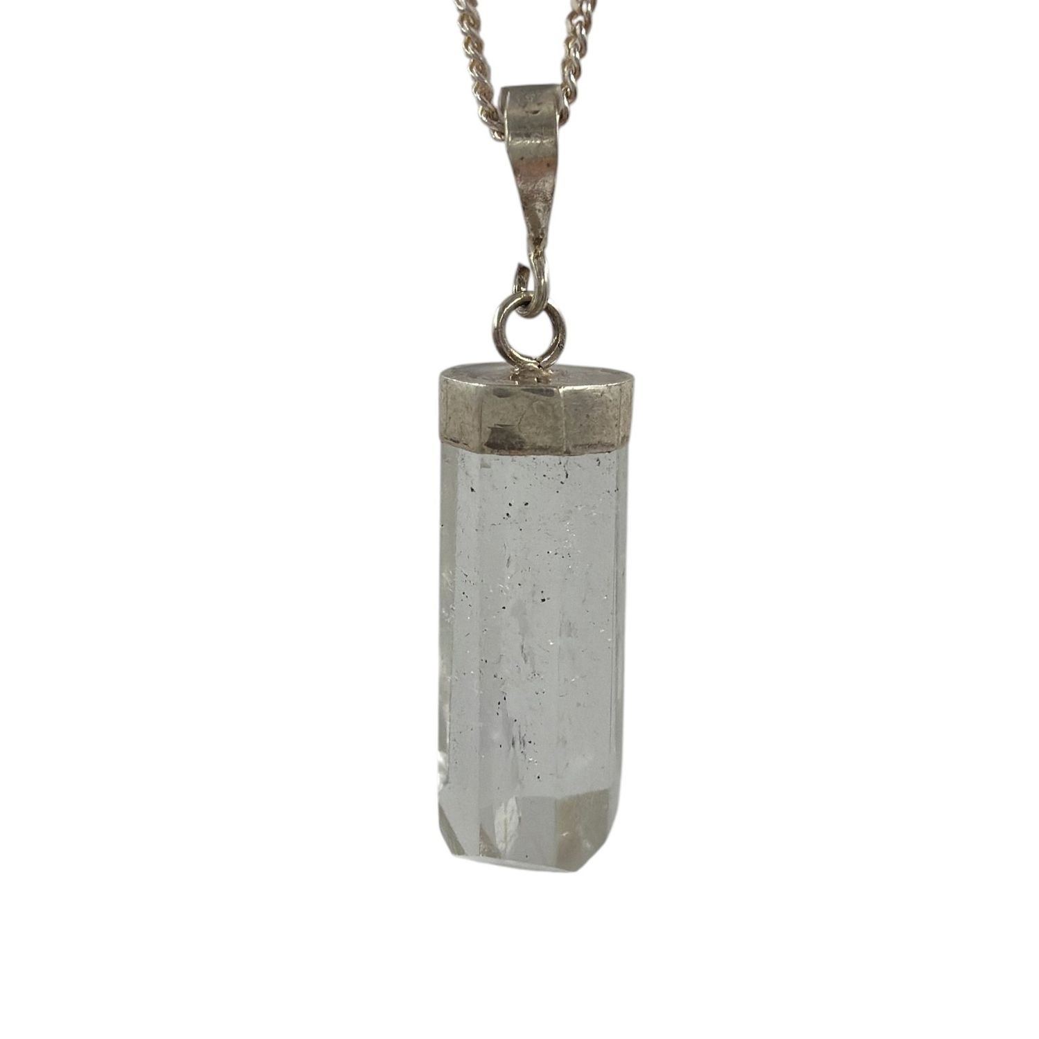 Bergkristal hanger zilver - 3.45 gram