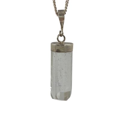 Bergkristal hanger zilver - 3.45 gram