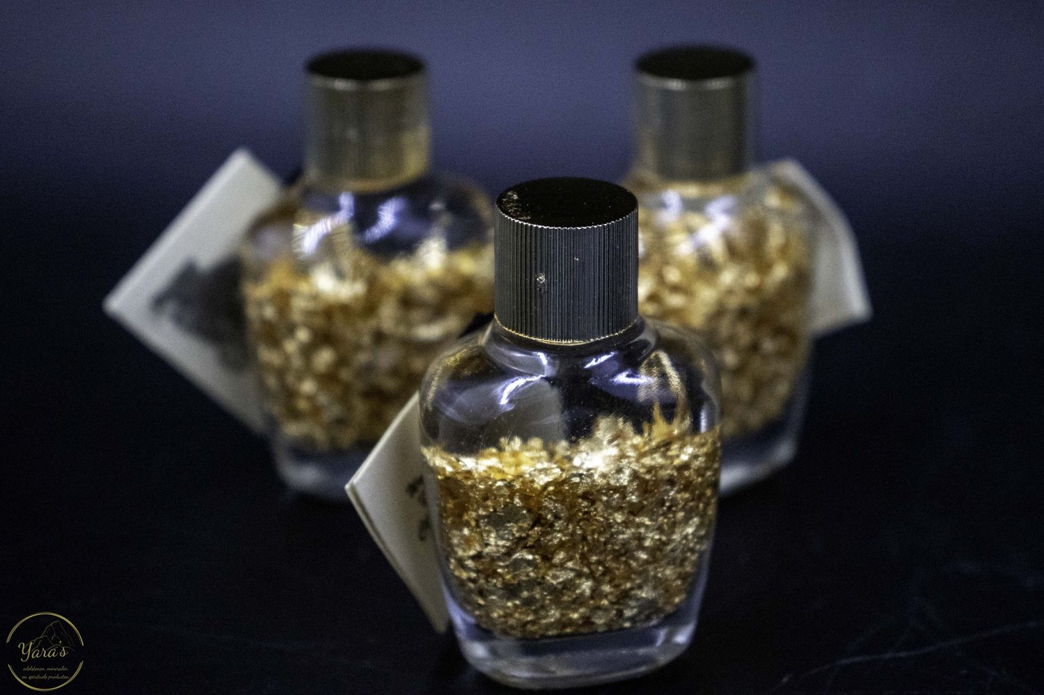 Geluksflesje bladgoud