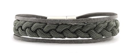 Qoss - LEVI-taupe vlecht+grijs-L