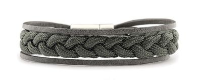 Qoss - LEVI-taupe vlecht+grijs-L